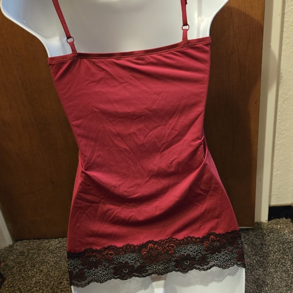 Maurices gorgeous red&black lace beaded camisole szXS - Picture 4 of 6